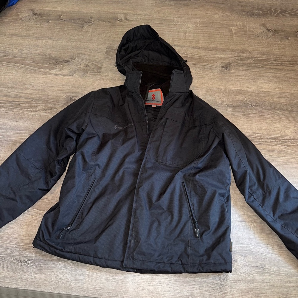 Free Country Black Double lined jacket for Men